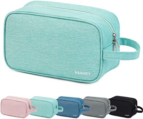 Narwey Travel Toiletry Bag for Women and Men Traveling Dopp Kit Makeup Bag Organizer Shaving Bag for Toiletries Accessories Cosmetics